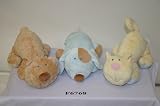 Fleecy Friends Blue Dog 12 inch Rattle Plush Toy