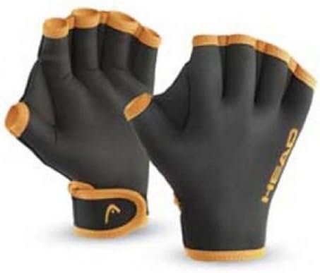 Head Swim Training Gloves in Black / Orange