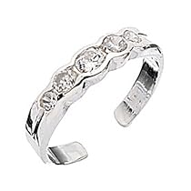 Treasure Box - Silver and Diamante Toe Ring