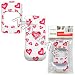 Red Love Hearts Sparkle White Design Snap-On Cover Hard Case Cell Phone Protector for Sanyo PRO200 PRO-200