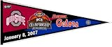 Ohio State Buckeyes vs Florida Gators 2007 National Champ Game Pennant