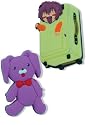 Gravitation: Shuichi in Suitcase and Kumagoro Anime Pins (Set of 2)