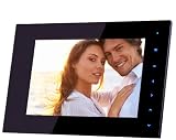 NIX Designer Series Cordless 7 inch Digital Photo Frame, Internal Rechargeable Battery, Genuine High Resolution, 2GB Internal Memory, Auto Rotate Sensor, 'Blue Lite' Touch Sensitive Controls - TS07E