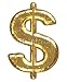 Wallmonkeys Peel and Stick Wall Decals - Golden Font. Dollar Sign. - Removable Graphic