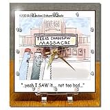 Texas Chainsaw Massacre Informal Reviews - 6x6 Desk Clock