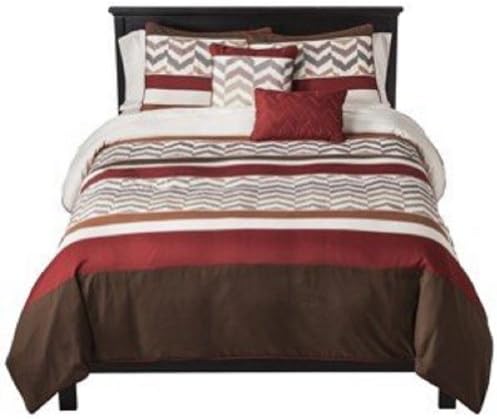 Malaga Chevron 5 Piece Duvet Cover Set - Queen Size