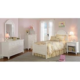 Westfield Bedroom Set, 4PC FULL SET, ANTIQUE WHITE by Home Decorators Collection