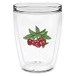 Cherries 16 oz Insulated Beverage Tumbler, Clear
