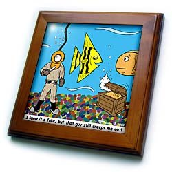 Fish Tank - 8x8 Framed Tile
