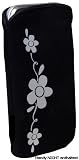 Original Handycop� Silver Flower S Slim Tasche Etui , Innen samtweich gef�ttert, f�r Samsung S8000 Jet / S5230 Star / F480 / C3050 - 