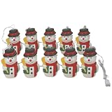 10pcs. ガーランドライト スノーマン