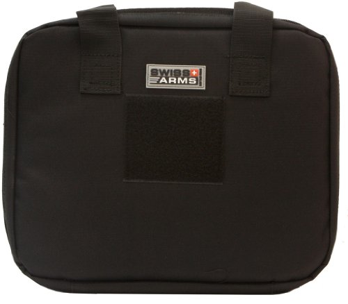 Swiss Arms 2 Pistol Soft Case w/Carry Handle, Black