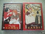 2 Decks Bicycle French Impressionist Poster Artwork Playing Cards Compagnie Francaise des Chocolats et des Thies & Chocolat Carpentier