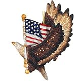Kurt Adler Resin Patriotic Eagle with the American Flag Ornament
