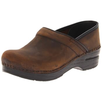 dansko box leather clog