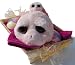 Geschenkset für Kinder, 5 tlg. Plüschtier Russ Berrie Schildkröte rosa mit Baby, 2 x Badebombe mit Spielzeug, Handtuch 50x30 lila-pink im Bambuskorb
