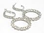 Crystal Round Drop Earrings Fashion Jewelry