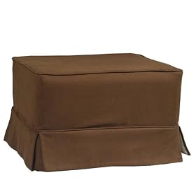 Ottoman and Slipcover 2-pc. Set - Chocolate