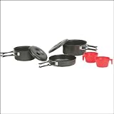Stansport Two Person Black Granite Steel Cookset