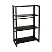 Folding Bookcase Black