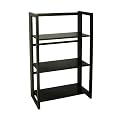 Folding Bookcase Black
