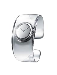 Issey Miyake O Watch for Women, Transparent Plastic Bangle, Silver Case ISSSILAW001
