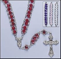 Sapphire Jacob's Ladder Rosary