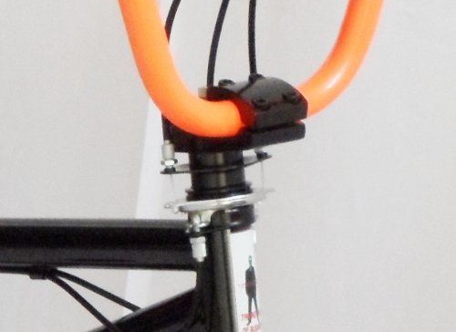 YAKUZA 25 / 9 MICRO DRIVE BMX, BLACK WITH NEON ORANGE