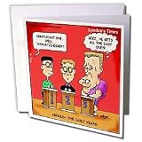 Londons Times Funny Panel Hollywood Cartoons - Arnold, The Early Years - Greeting Cards-12 Greeting Cards with envelopes