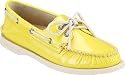 Sperry Top-Sider Women's Authentic Original 2 Eye Deck Shoes,Yellow Neon Patent,8 M