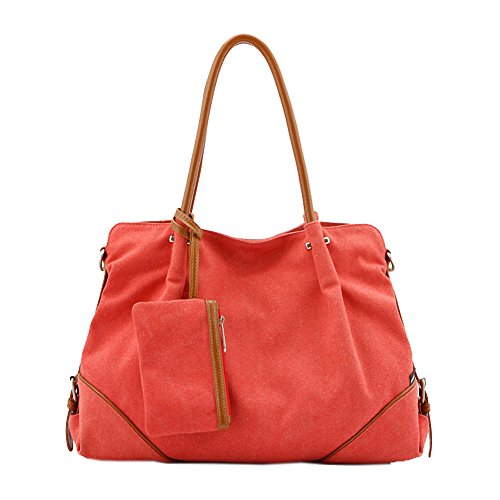 Kaylena 防水帆布バッグ 多機能 女性用 3way ハンドバッグ 3点セット ピンク