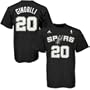 adidas San Antonio Spurs #20 Manu Ginobili Black Net Player T-shirt (XX-Large)