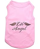 Parisian Pet Lil Angel Dog T-Shirt, Medium, Pink