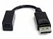 STARTECH.COM DISPLAYPORT TO MINI DISPLAYPORT ADAPTER Connector W/ Molded Strain Relief Black