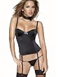 SALE SeXy Black Lace Up Bustier Garters g-string Set Sizes: M or L