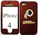 Licensed Washington Redskins football Apple iPhone 4 Faceplate Hard Cell Protector Case Housing Cover Snap On NEW !!