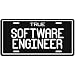 New  True Software Engineer  License Plate Occupations