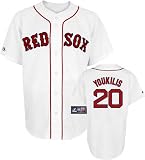 Kevin Youkilis Jersey: Youth 2010 Majestic Home White Replica #20 Boston Red Sox Jersey - Large (14-16)