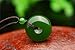 Parma77 Donut Green Jade Pendant Necklace Jewelry Lucky Protection Powers Amulet