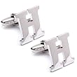 Letter H Initial Cufflinks