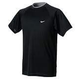NIKE（ナイキ） トレーニングアパレル メンズ DRI－FIT ワンポイントTシャツ ブラック／ホワイト