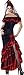 InCharacter Costumes, LLC Senorita Panne Gown, Black/Red, Medium