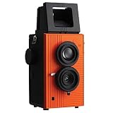 Search : Blackbird Fly 35mm TLR Twin Lens Reflex Camera - Black with Orange Face