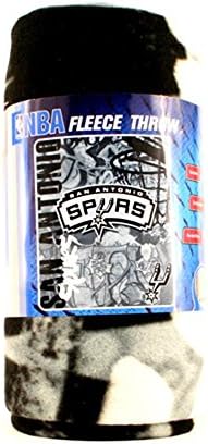 New Style NBA Officially Licensed San Antonio Spurs 50" X 60" Fleece Throw Blanket