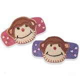 Vanity Hair Felt Applique Hair Clips Set - Monkey... by Best of Chums