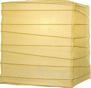 Ivory 10 Inch Square Paper Lantern