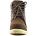Women's DailyShoes Lace-Up Ankle Padded Collar Work Combat Ladies Hard Toe Booties