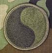 29th Infantry Division OD/Black Subdued Patch