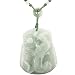 Natural Grade A Jadeite Jade Hand Carved Phoenix Pendant Necklace