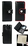 PCMICROSTORE Brand Microsoft Zune 4gb 8gb Premium Leather Wallet Case with LCD Screen Shield Protector - 5 Color Choices